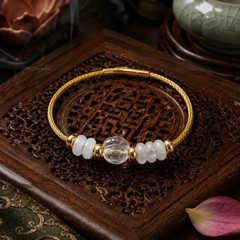 Vòng Ngũ Điếu Mix Túi Tiền Đá Moon - VDQ022