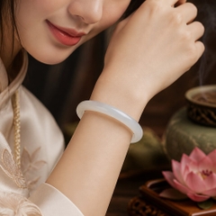 Vòng Đá Chalcedony Trắng 8mm - VDQ025