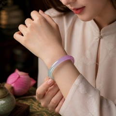 Vòng Đá Chalcedony Xanh Pha Hồng - VDQ031