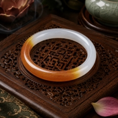 Vòng Đá Du Long Đỏ Trắng - VDQ035