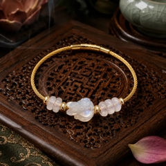 Vòng Hồ Ly Ngũ Điếu Đá Moon - VDQ052