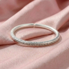 Vòng Tay Bạc Bát Nhã Tâm Kinh - Vòng Đặc Bạc Nguyên Chất - VTBBNTK0045