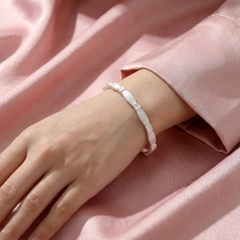 Vòng Tay Bạc Hoa Tinh Khôi - Vòng Đặc Bạc Nguyên Chất - VTBHTK0009