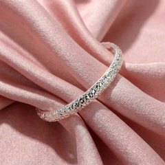 Vòng Tay Bạc Kiềng Cứng Nhám - Vòng Đặc Bạc Nguyên Chất - VTBKCN0036