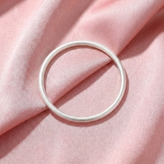 Vòng Tay Bạc Trơn Nhám - Vòng Đặc Bạc Nguyên Chất - VTBTN0027