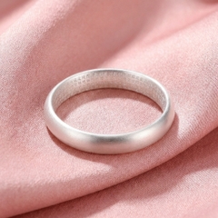 Vòng Tay Bạc Khắc Bát Nhã Tâm Kinh - Vòng Đặc Bạc Nguyên Chất - VTBNTK0001