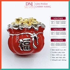 Vòng tay charm bạc 925 cao cấp - Bộ Vòng Charm Tài Lộc mang tài lộc, may mắn, thuận lợi - Vòng tay dành cho nam và nữ