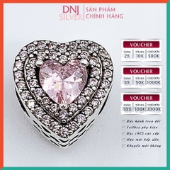 Vòng tay charm bạc 925 cao cấp - Bộ Vòng charm Con mãi yêu mẹ và gia đình mình  - Vòng tay dành cho nam và nữ