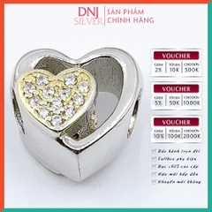 Vòng tay charm bạc 925 cao cấp - Bộ Vòng charm Hey Honey, I Love You So Much - Vòng tay dành cho nam và nữ