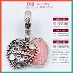 Vòng tay charm bạc 925 cao cấp - Bộ Vòng charm I Love My Sweet Home, My Family Forever - Vòng tay dành cho nam và nữ