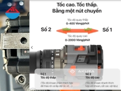 Máy khoan pin Akuza K8-QUICK có búa, đầu 4 trong 1