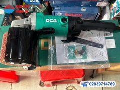 Máy mài bóng inox DCA ASN100 (1200W), thiết kế tay cầm vững.