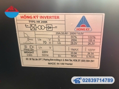 Máy hàn điện tử HỒNG KÝ HK TIG 200E
