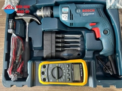 Máy Khoan Động Lực Bosch GSB 550 (bộ set valy 80 món phụ kiện ngành điện)
