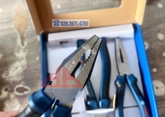 Bộ 3 Kìm Bosch 1600A039RF – Kìm Kết Hợp 180mm, Kìm Cắt Chéo 160mm, Kìm Mũi Nhọn 180mm – Tay Cầm Đa Vật Liệu