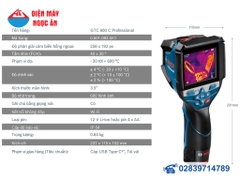Camera đo nhiệt tia hồng ngoại Bosch GTC 600 C  (Chưa Pin) Mã 06010835K1