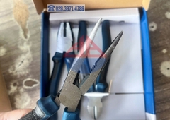 Bộ 3 Kìm Bosch 1600A039RF – Kìm Kết Hợp 180mm, Kìm Cắt Chéo 160mm, Kìm Mũi Nhọn 180mm – Tay Cầm Đa Vật Liệu