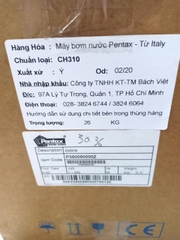 Máy bơm nước dân dụng PENTAX CH 310