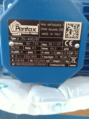 Máy Bơm Trục Đứng Đa Tầng Cánh Pentax U7V-400/8T 4HP 3KW