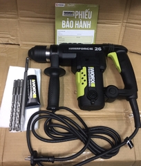 Máy khoan búa 1010W 26mm Worx Green WU326P