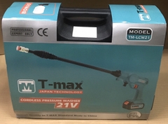 Máy Rửa Xe Pin T-Max TM-LCW21,dùng rửa xe gia đình,xịt tưới cây...