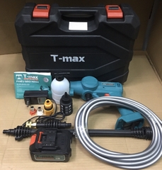 Máy Rửa Xe Pin T-Max TM-LCW21,dùng rửa xe gia đình,xịt tưới cây...