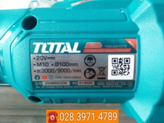 [CHÍNH HÃNG] Máy mài TOTAL TAGLI201072 dùng pin Lithium-ion 20V 100mm