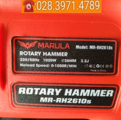 Máy khoan đục bê tông 3 chức năng MARULA MR-RH2610S [MỚI]