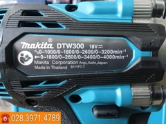 [Chính hãng] Máy siết bulong dùng pin 18V MAKITA DTW300RTJ