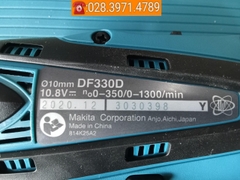 Máy khoan vặn vít dùng pin 10.8V Li-ion MAKITA DF330DWE 10mm