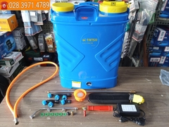 Máy phun thuốc dùng điện sử dụng bơm đôi TATSU TS1220 (chưa có bình ắc quy)