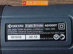 Máy mài góc CHÍNH HÃNG KYOCERA AG1000T công suất 720W (công tắc đuôi)