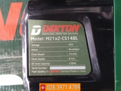 Thân máy cưa xích cầm tay CHÍNH HÃNG DEKTON M21x2-CS14BL (chưa pin + sạc)