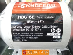 Máy mài để bàn 2 đá CHÍNH HÃNG KYOCERA HBG-6E công suất 250W