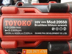 Máy siết bu lông dùng pin TOYOKO T20550F Chính Hãng