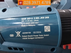 Máy khoan bắt vít động lực dùng pin 18V CHÍNH HÃNG BOSCH GSB 183-Li (2 pin + 1 sạc)