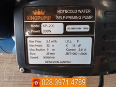 Máy bơm nước tăng áp tự ngắt CHÍNH HÃNG KINGPUMP KP-200