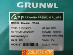 Máy bơm tăng áp biến tần CHÍNH HÃNG APP Booster HVF-84