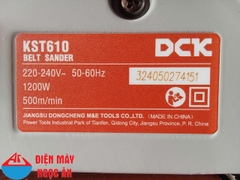 Máy chà nhám băng CHÍNH HÃNG DCK KST610 công suất 1200W