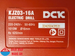 Máy khoan 16mm CHÍNH HÃNG DCK KJZ03-16A công suất 1010W