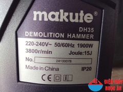 Máy đục bê tông 17mm CHÍNH HÃNG MAKUTE DH35 công suất 1900W