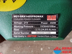Máy rửa xe gia đình dùng pin CHÍNH HÃNG DEKTON M21-SRX1405PROMAX (chưa pin + sạc)