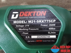Máy xịt rửa xe dùng pin DEKTON 21V CHÍNH HÃNG M21-SRX775CP (chưa pin + sạc)