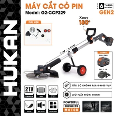 Máy cắt cỏ pin HUKAN G2-CCP229