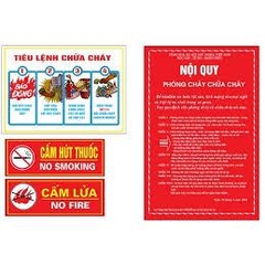 Bộ nội quy tiêu lệnh PCCC sơn dạ quang