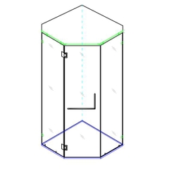 BATHROOM GLASS CORRER RINO -RG1513