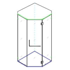 BATHROOM GLASS CORRER RINO - RBG1512