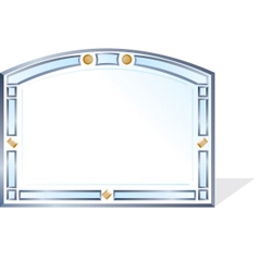 GƯƠNG CHỮ NHẬT NGANG VÒM ĐÍNH HẠT RINO - RG68H