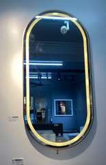 GƯƠNG RINO LED ÂM KHUNG HỢP KIM VÀNG