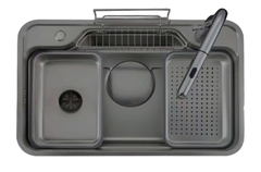 Chậu Rửa Bát Inox 1 hố Rino RC7848BK1H